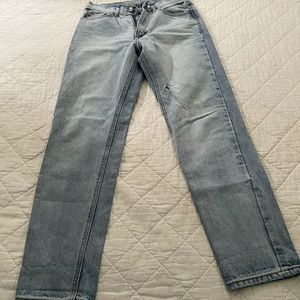 High rise jeans, one size fits 25-26’ waist